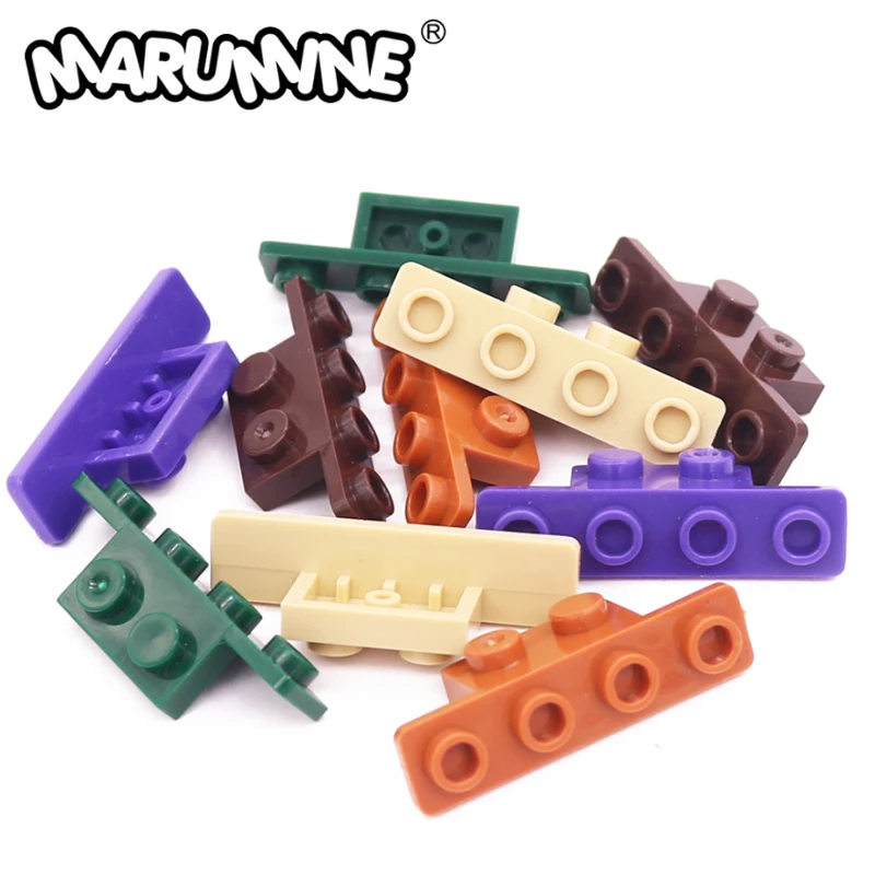 

Marumine 30PCS Technology Parts Bracket 1x2-1x4 Building Blocks Construction MOC 2436 10201 Car House Accessories DIY Toys Gift