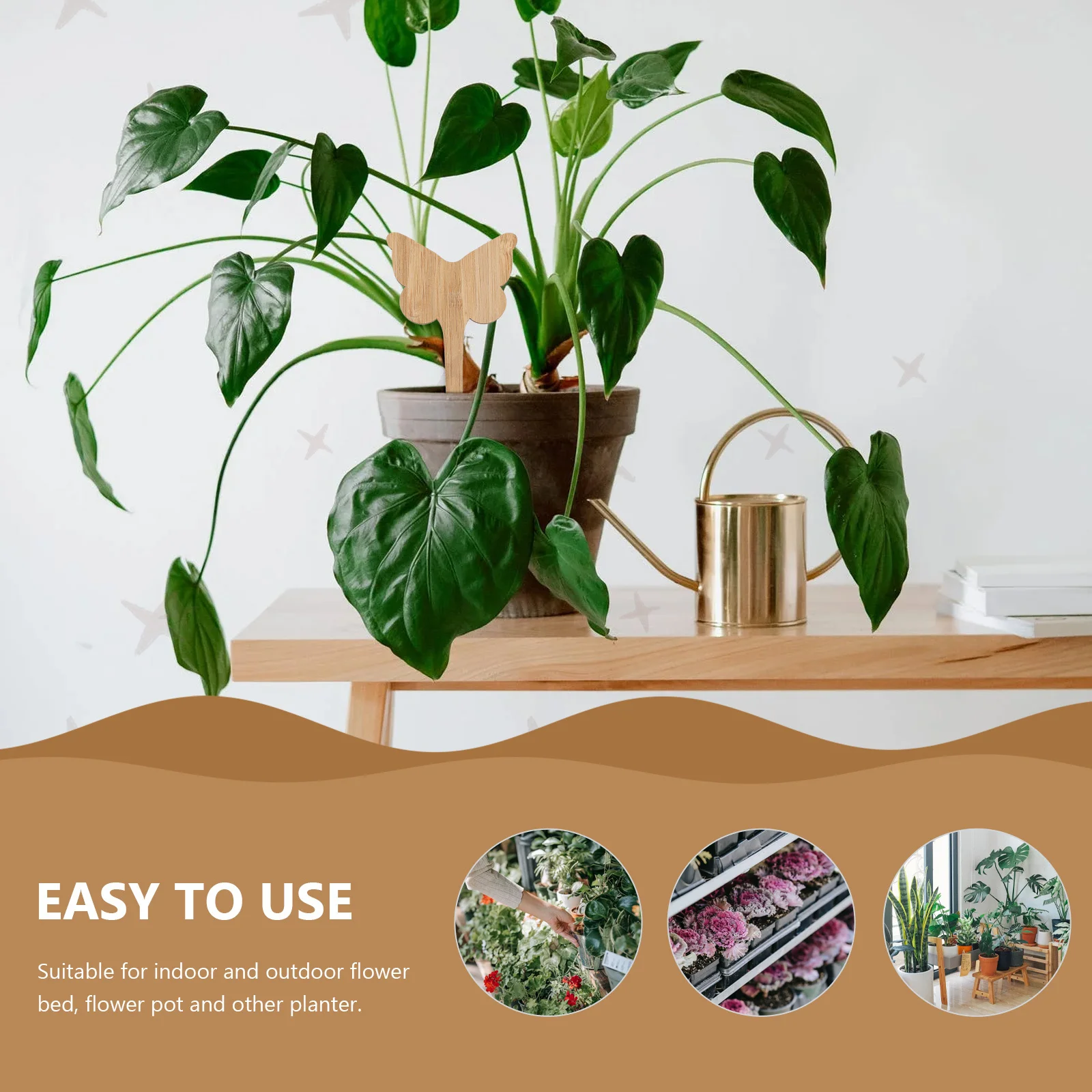 

60Pcs Bamboo Plant Labels Garden Decorations Garden Markers Plant Name Tags Flower Bed Inserts Gardening Stakes