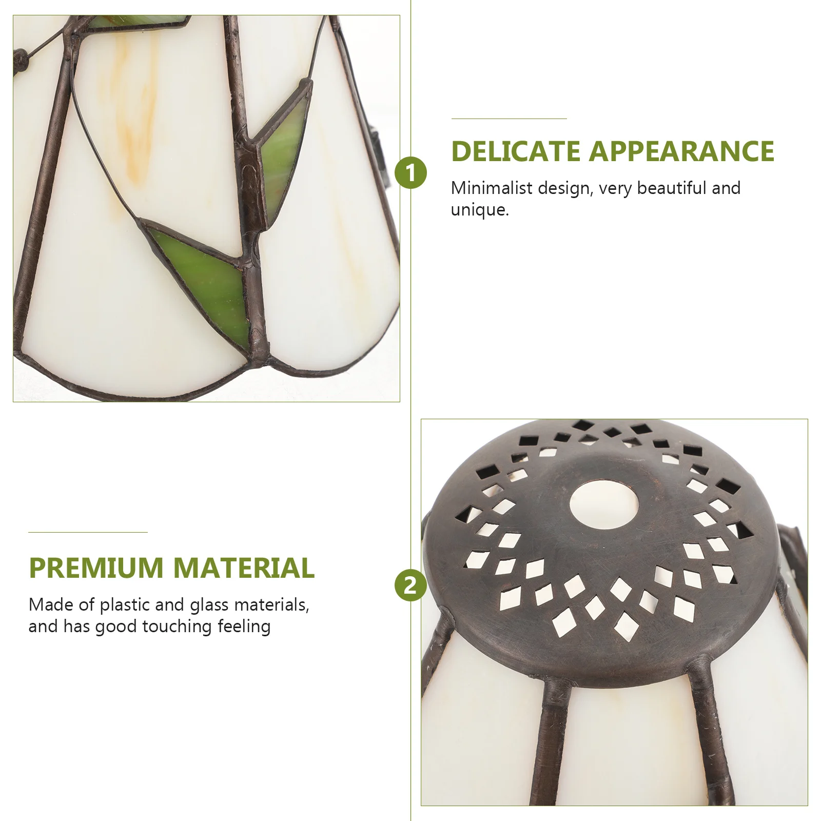 

Minimalist Glass Leaf Lamp Shade Decorative Cover for Desk Table Wall Lamps Indoor Light Fixture Accessories Lamp Shade