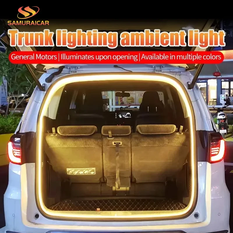 

LED Trunk Lighting Lights Dynamic Flowing Flexible Light Strip On/Off Scanning Atmosphere Lamp Waterproof for Car Accessories