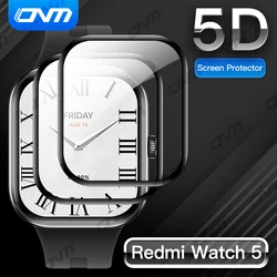 [5PCS] Screen Protector for Xiaomi Redmi Watch 5 - Full Cover Anti-scratch Protective Film Accessories (NOT Glass)