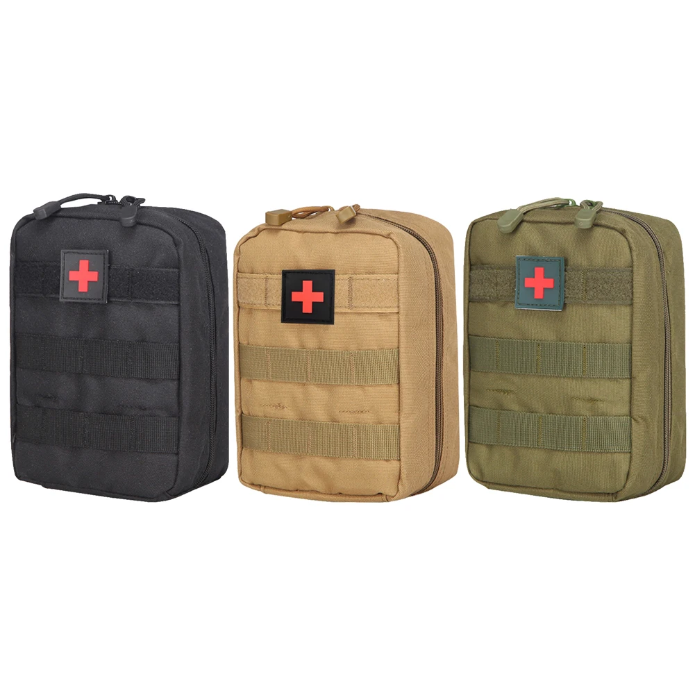 1/2PCS Outdoor Camping Emergency First Aid Multi-purpose Waist Bag Hunting Gear Gadget Molle SOS Pack Scratch-resistant Pouch