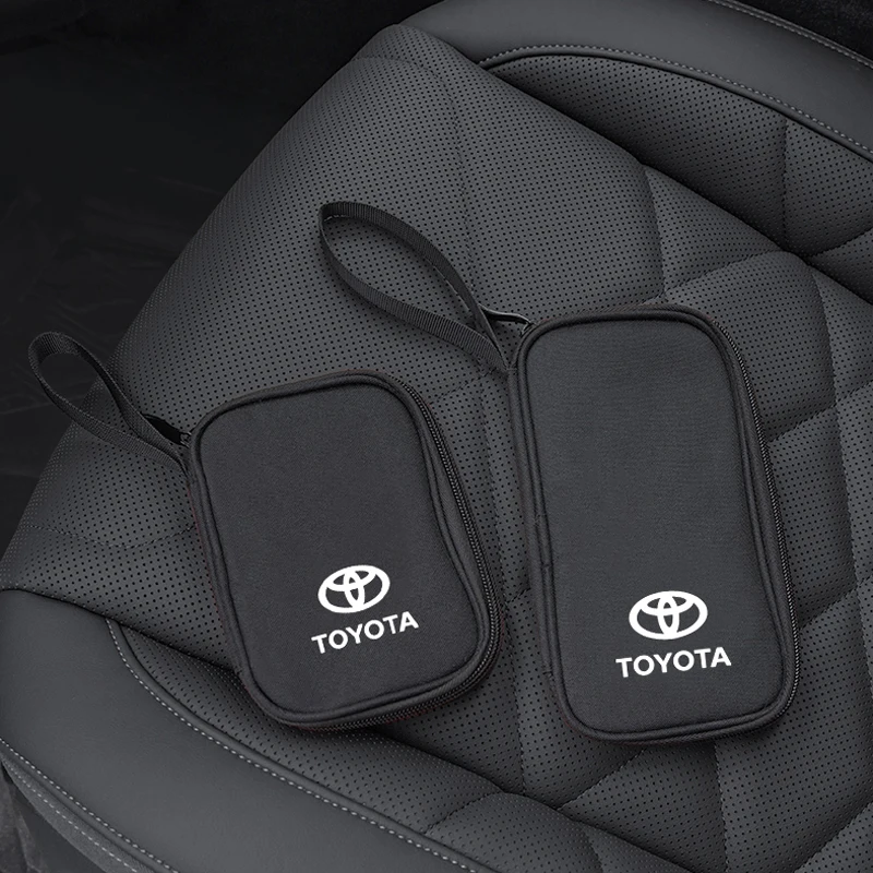 حقيبة تخزين الهاتف لرخصة القيادة التلقائي حزمة مفاتيح السيارة لسيارة Toyota Gazoo Racing TRD Corolla Yaris Chr Auris Rav4 Prius Prado