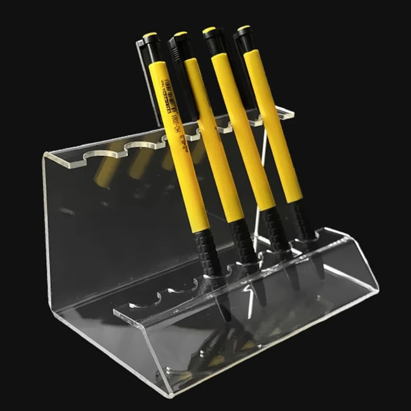 Imagem -05 - Caneta Acrílica Display Stands Suporte Rack Vertical Organizador para Unhas Maquiagem Escova Desktop Clear Suportes 12 Slots