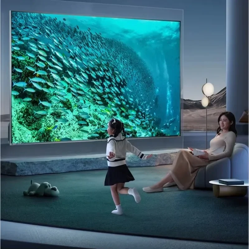 تلفزيون ذكي 65 75 85 100 بوصة أمامي مزدوج زجاجي عالي الجودة 65 بوصة رفيع 4k تلفزيون LED عالي الدقة