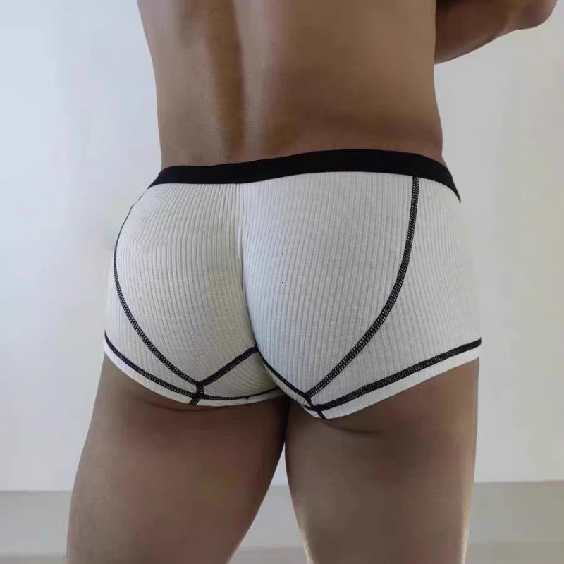الملاكمين امتصاص العرق رقيقة تنفس Boxershorts U-محدب أربعة ركن ملابس داخلية للرجال سراويل كبيرة حقيبة تصميم ملابس داخلية للرجال