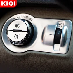 KIQI Aluminum 3Pcs for Chevrolet Malibu Cruze Trax Opel Mokka ASTRA J Insignia Fog Lamp Headlight Switch Decoration Sticker Trim