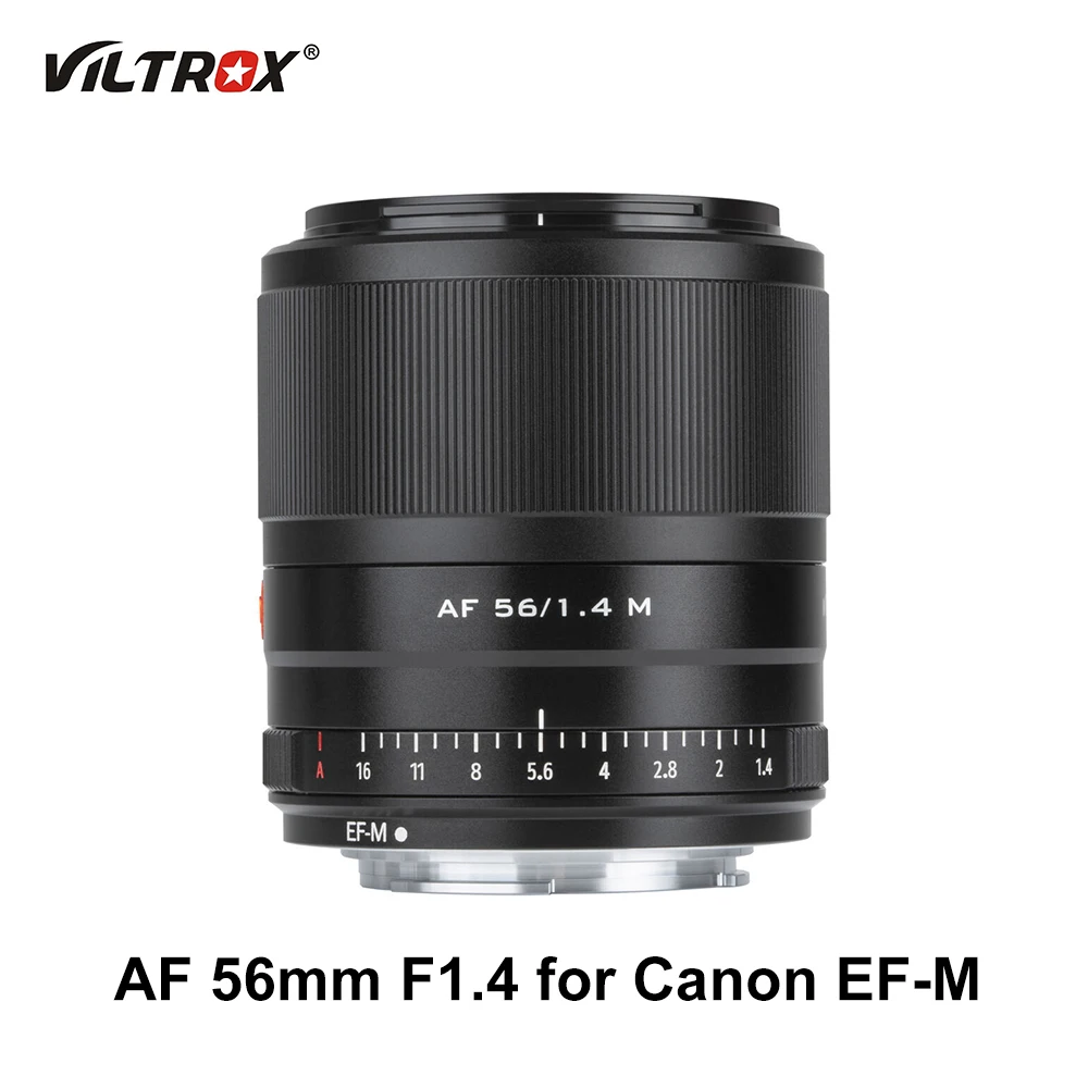 

Viltrox AF 56mm F1.4 56/1.4 M Autofocus Portrait Prime Lens for Canon EF-M EOS M Mount Mirrorless Camera