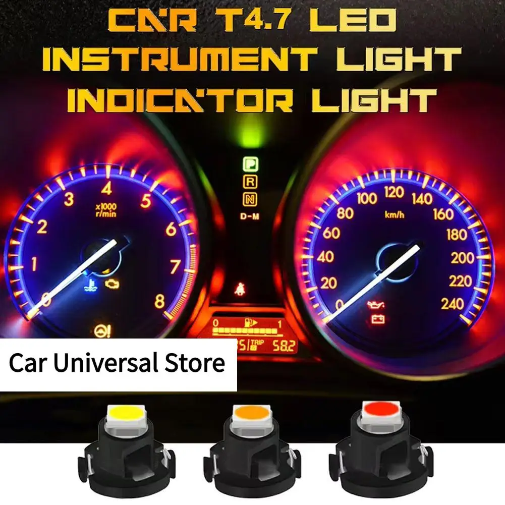 

T4.2 T4.7 12V Car Dashboard Decor LED Lights Super Indicator Light Interior Accessories Auto Lights Car Warning Bright S0O6