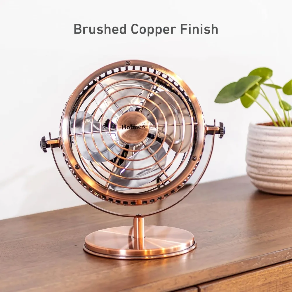 Fan, 6" Table Fan, 2 Speeds, 4 Blades, Adjustable 145° Head Tilt, Ideal for Home, Bedrooms, Dorm Rooms or Office, Fan