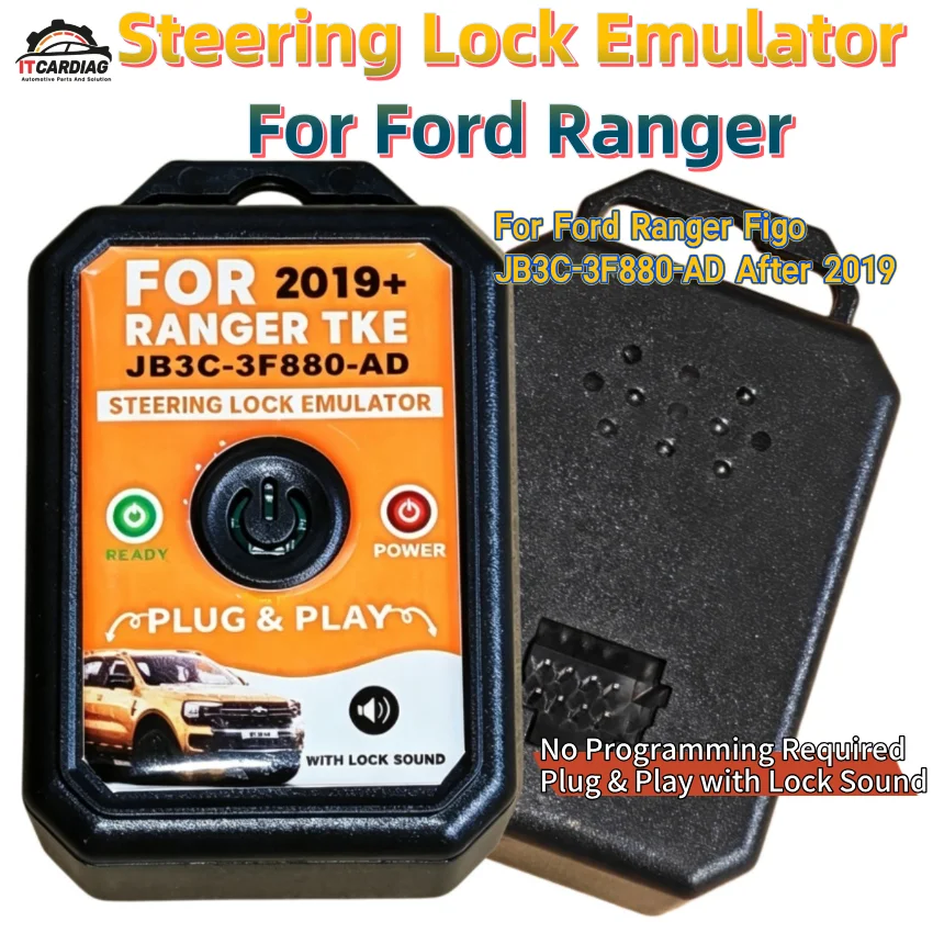 For Ford Ranger ELV ESL Steering Lock Emulator Simulator for 2019+ Figo JB3C-3F880-AD Plug & Play No Programming Required