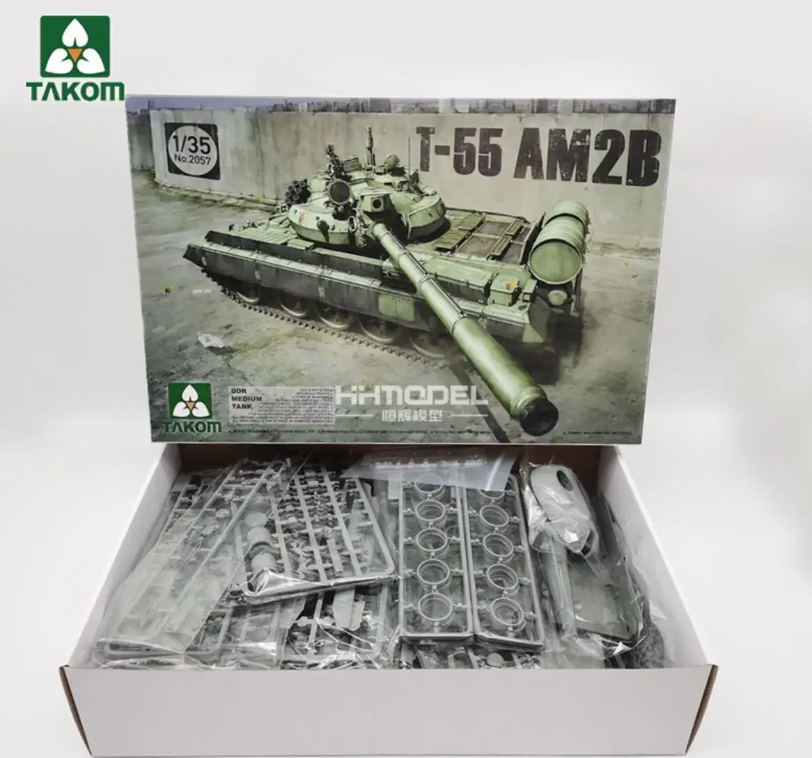 Takom 1/35 DDR Mittlerer Panzer T-55 AM2B # Modellbausatz 2057