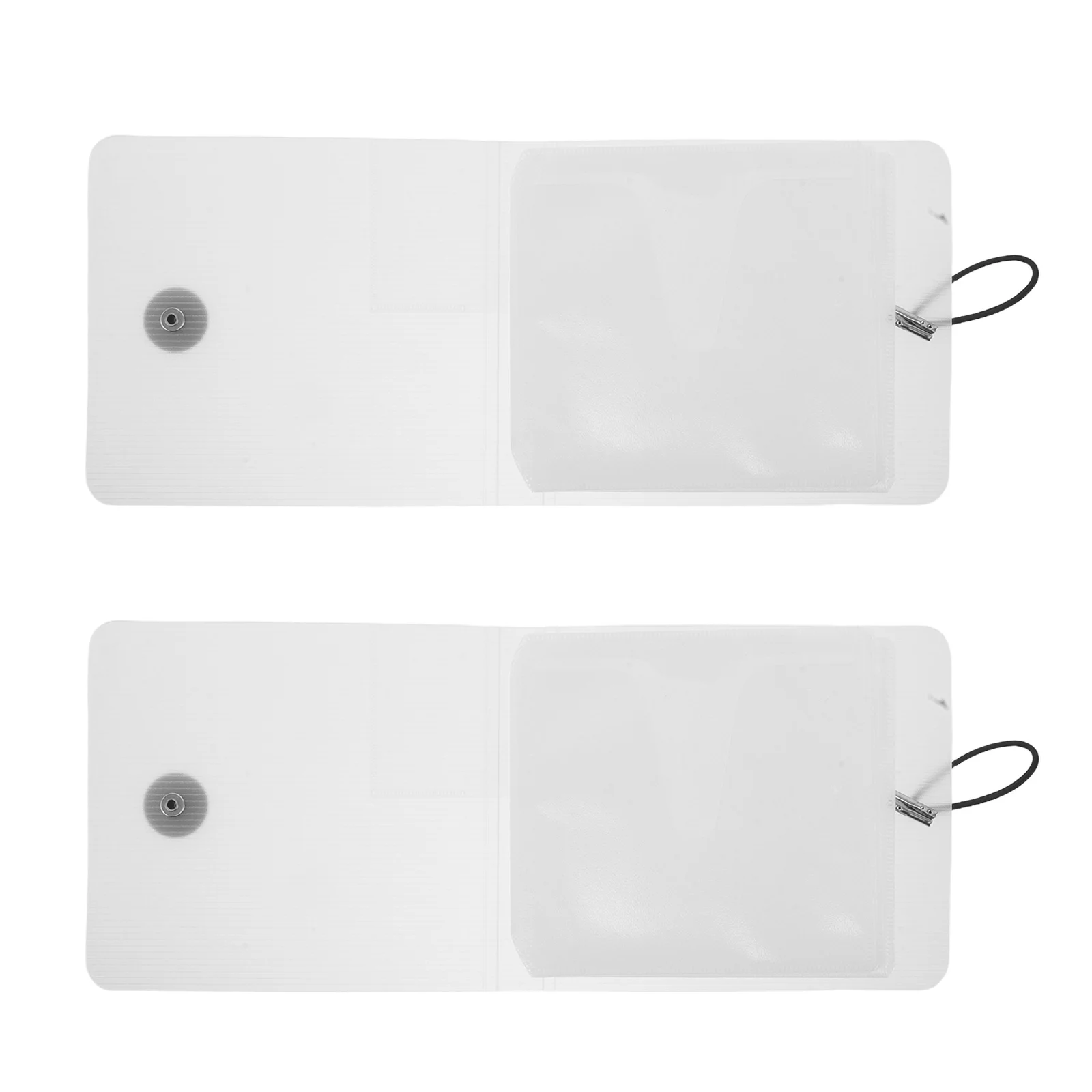 

2Pcs Cd Storage Box: 12-Slot Clear Plastic Nonwoven Cd Case Holder - Portable Disc Organizer for Cds Dvds Games in Car Home