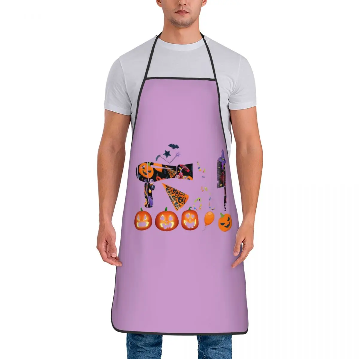 Custom Bib Cute Halloween Classic Aprons Chef Kitchen Cooking Barber Hairdresser Fashion Trend Hairstyle Tablier Cuisine Baking