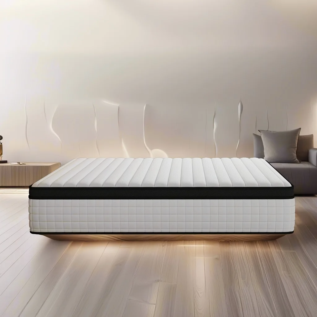 12-inch Twin Full Queen King Mattress PocketMedium Firm Hybid Mattresses In A BIsolation Cool SleepAnd PressureSpring For