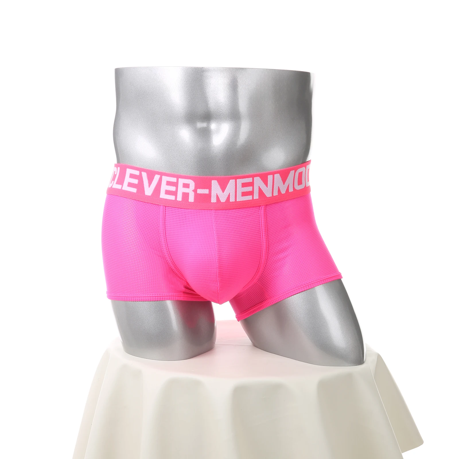 Netz-Boxershorts Sexy Bulge Penis Pouch Herren Unterwäsche Boxershorts Unterhosen Slips Cueca Hombre Boxershorts – Detail 1