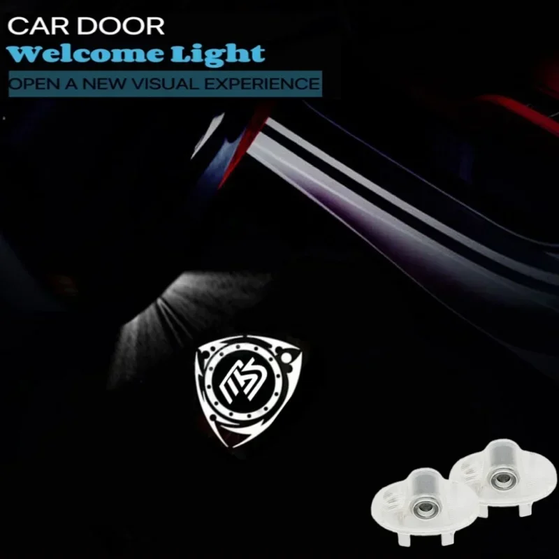 2PCS Wireless Courtesy Lamp Car Door Welcome Light LED Proiector For Mazda RX-8 CX-9 2006-2016 A8 RUIYI ATENZA  A8 2011-2013