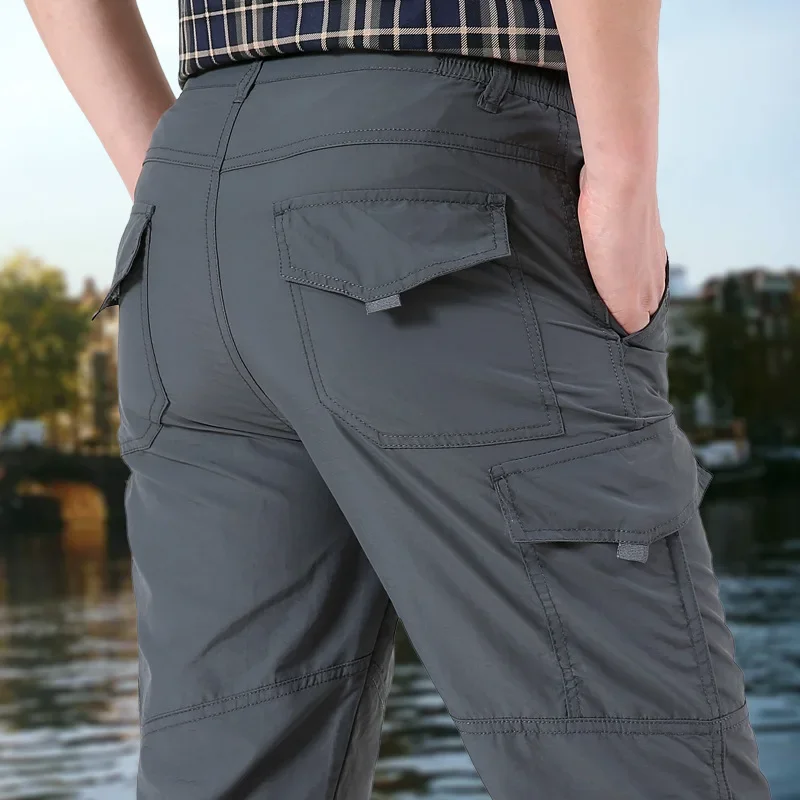 Winter Thick Fleece Warm Stretch Causal Pants Men Military SoftShell Waterproof Thermal Warm Cargo Pants Tactical Long Trousers