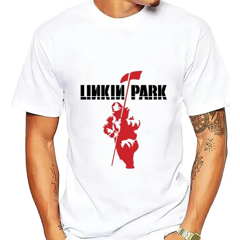 

Rock Band L-Linkin P-Park Hybrid Theory T Shirt Women Couple Combination Clothes Short Sleeve Collar Fashion Cotton