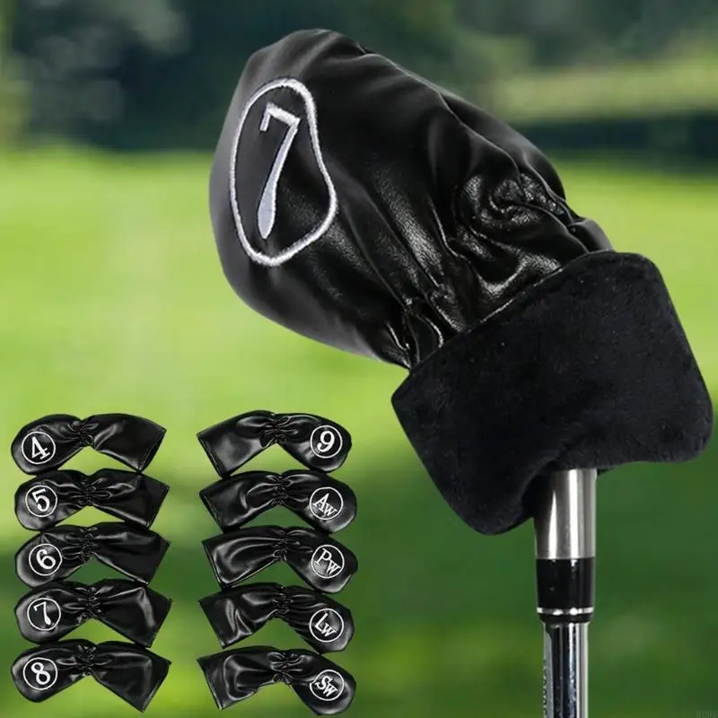 10Pcs Golfs Club Headcover Waterproof Golfs Club Head Cover Fit Most Golfs Iron W89F