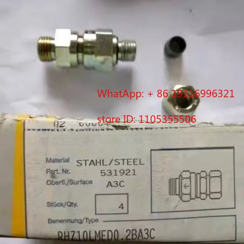 

Односторонний клапан RHZ10LMED0.2BA3C с прямым соединением и муфтой для крепления.