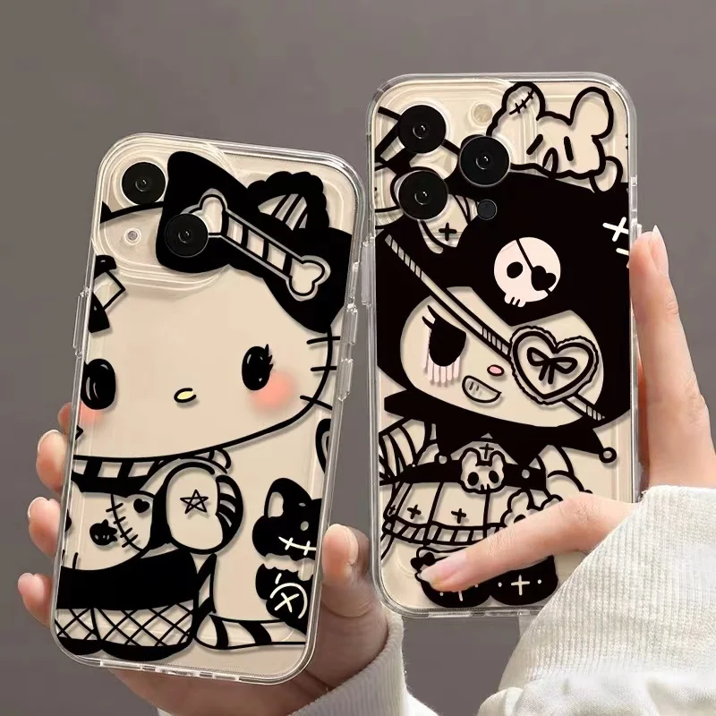 Kuromi Kitty Cartoon Tpu Case For Realme C53 C55 C33 C21 C25 C21Y C25Y C35 C67 C20 C51 C12 C15 C20 C30 C31 12 Pro Note 50 Cover