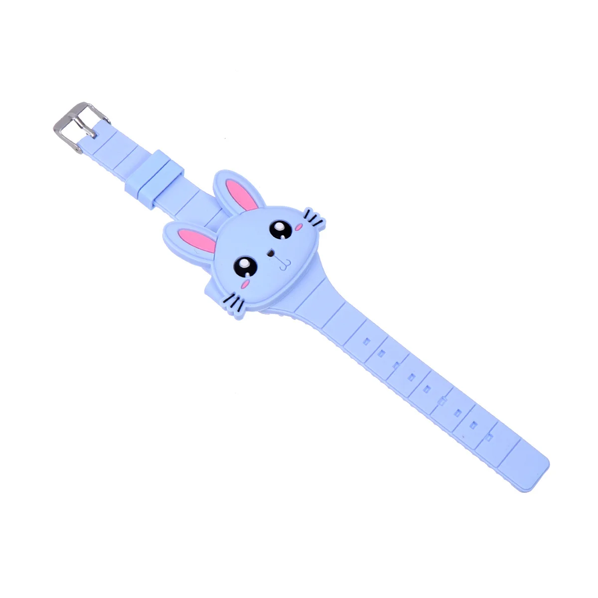 ساعة أرنب كرتونية لسوار السيليكون، لمسة نهائية ناعمة ومريحة - هدية عيد ميلاد باللون الأزرق #4