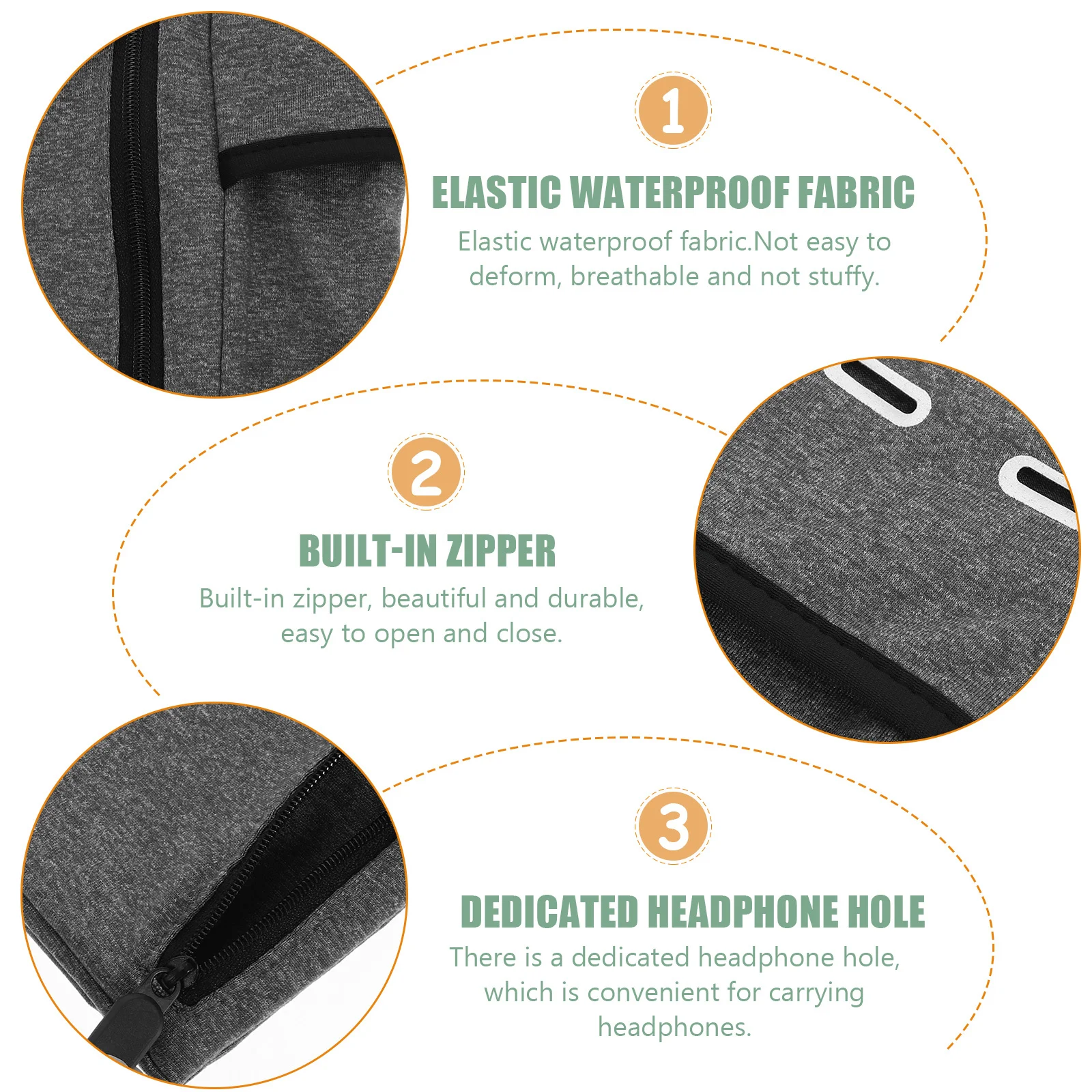 حقيبة هاتف ذراع رياضية متينة للهاتف المحمول في الهواء الطلق، حقيبة تخزين لذراع الجري، هدية عالية الأداء لعشاق الرياضة #6