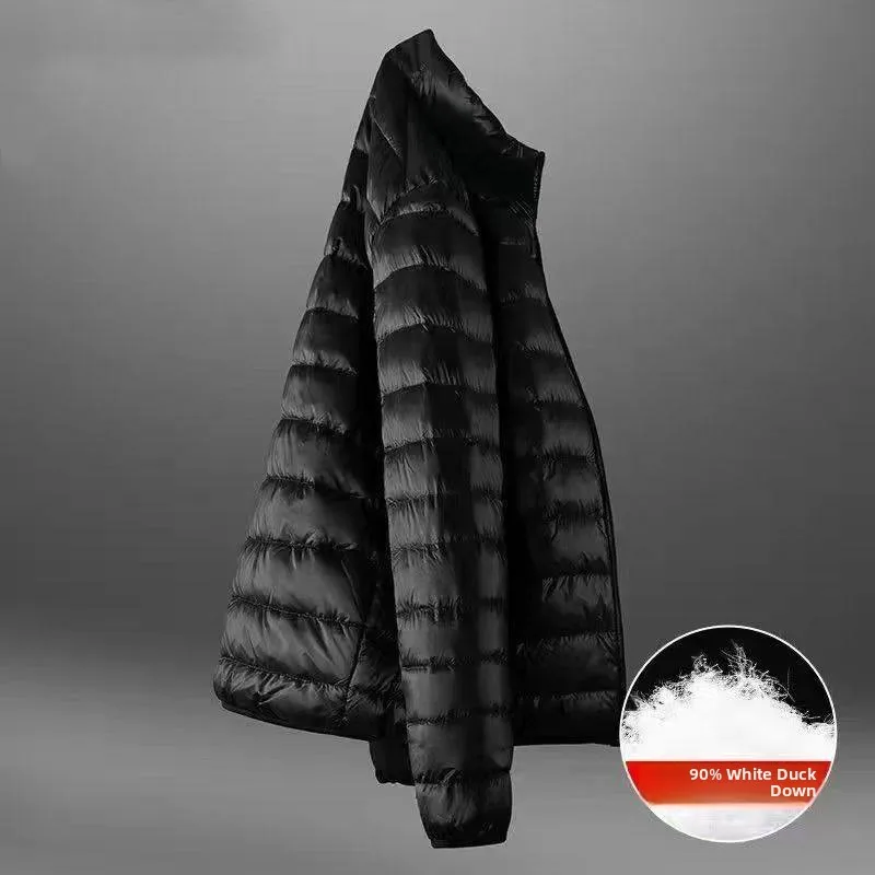 

Зимняя теплая хлопковая куртка с капюшоном и воротником-стойкой вниз, альтернативная верхняя одежда Fem Faion, обычный тонкий не объемный нейлон