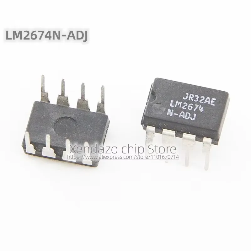 5pcs/lot LM2674N-ADJ LM2674 N-ADJ DIP-8 package Original genuine Switching regulator chip