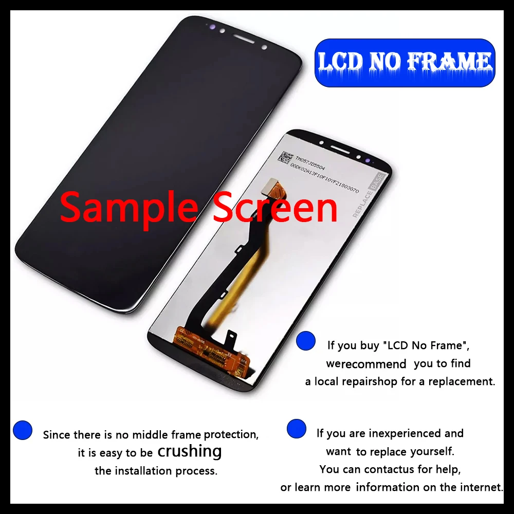 100%Tested AMOLED Screen For Motorola Moto G Power 2020 2021 2022 Display Touch Screen Digitizer Assembly Replacement WithFrame