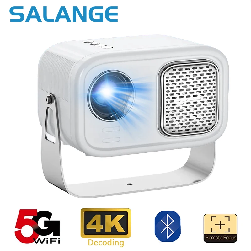 Salange P28S MINI Projector White Miracast Version Home Theater Portable 3D Cinema LED Video projector WIFI For Android IOS