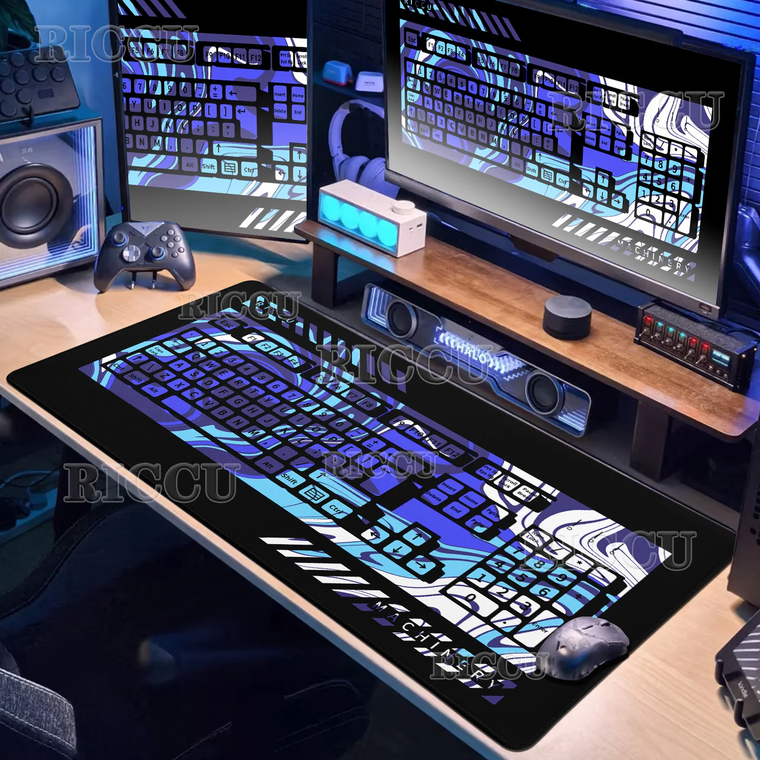 

Creative Fluid Keyboard Style Laptop Gamer Mouse Pad Art Liquid PC Gaming Accessories Carpets Extended Pad Office Home Desk Mats