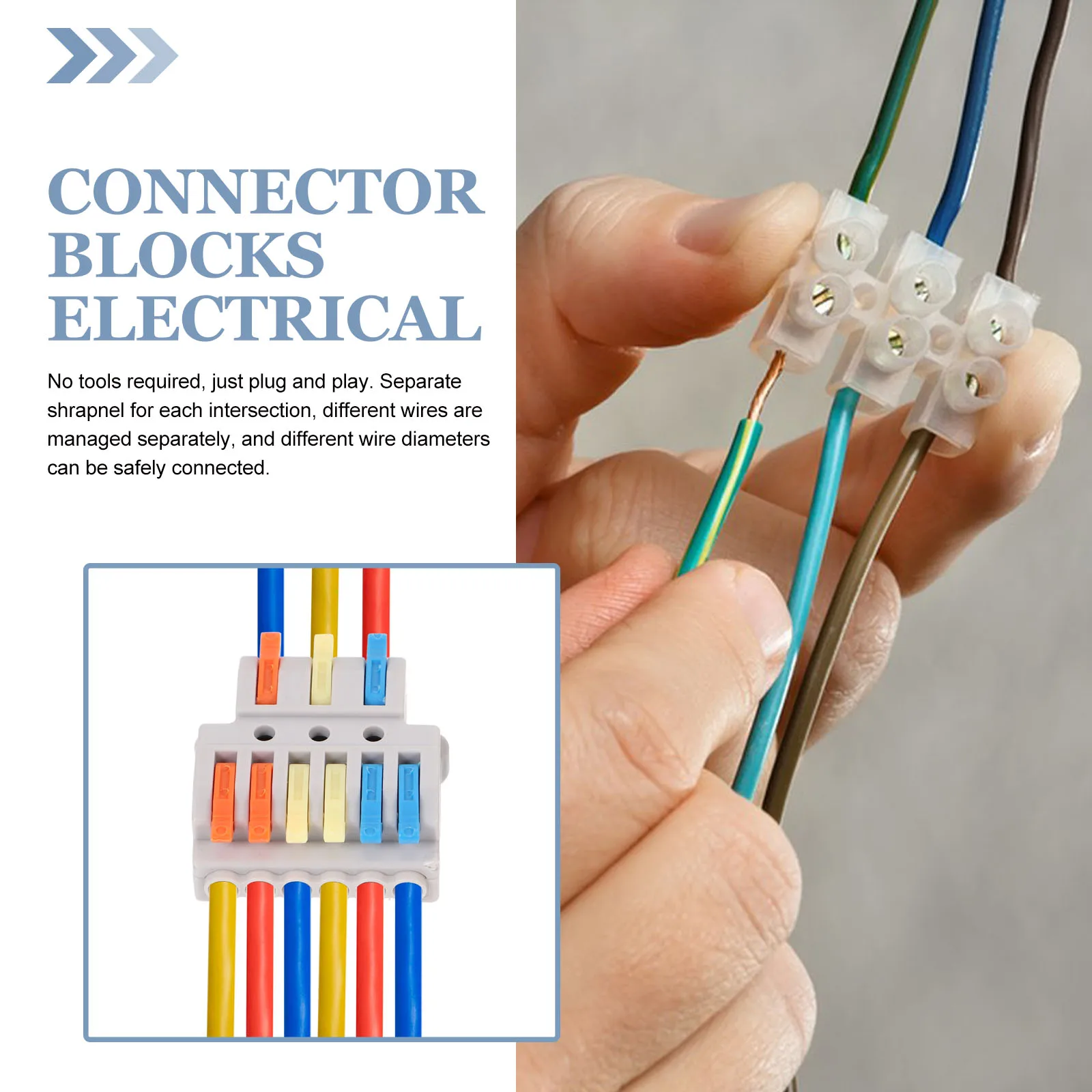 

2pcs Lever Connectors Quick Splice Electrical Connector Auto Wire Terminal Blocks Nylon Copper Insulation Plug Play Car Wiring