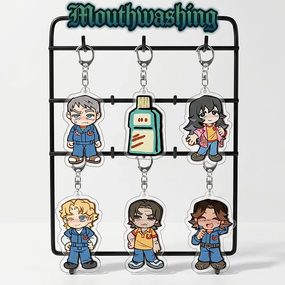 Game Mouthwashing Curly Anya Swansea 6CM Cute Anime Acrylic Stand bag charm Car keychain decorations bag body kit keyring Gift