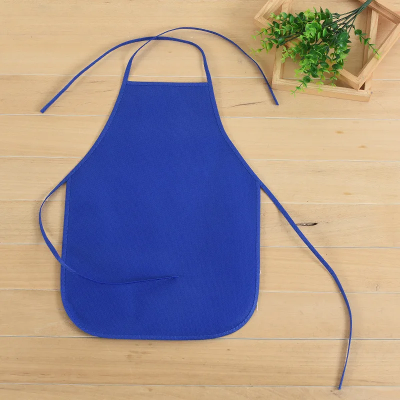 Children Linen Sleeveless Aprons Kitchen Women Pinafore Home Cooking Baking Waist Bib Classroom Arts Crafts Painting