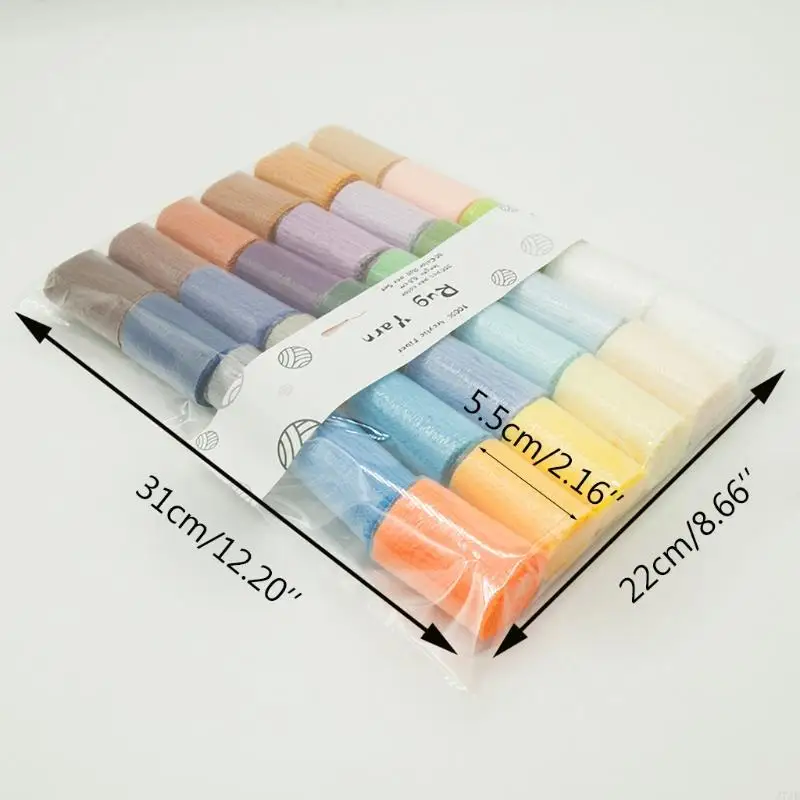 77JB 30 Couleurs assorties pour le verrouillage laine pré-coupe pour tapis noué tapisserie fabriquant des