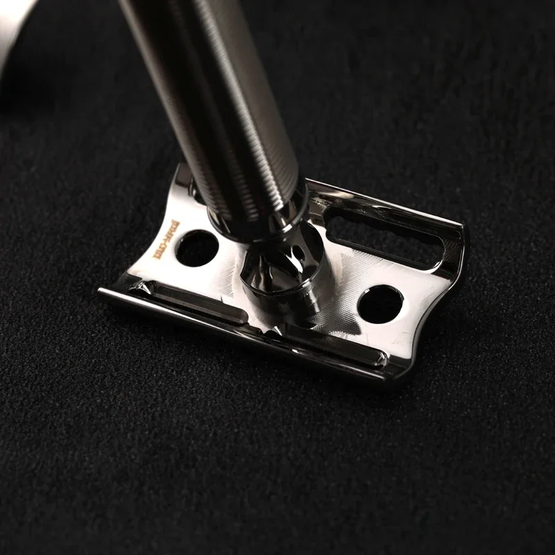 Yaqi 0.75mm Blade Clearance Floating Stainless Steel Safety Razor Lightweight Retro High Quality Durability Polish Safety Razor