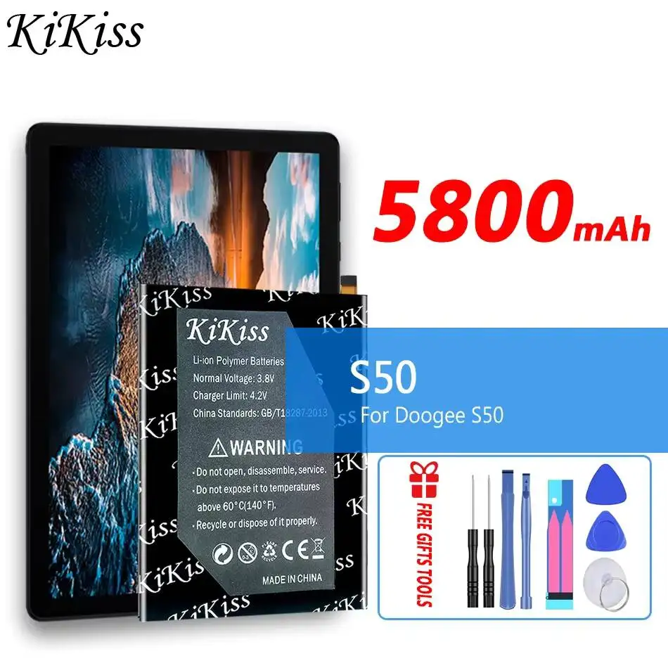 

Аккумулятор для мобильного телефона Doogee S50 BAT17S505180, 5800 мАч, высокая емкость