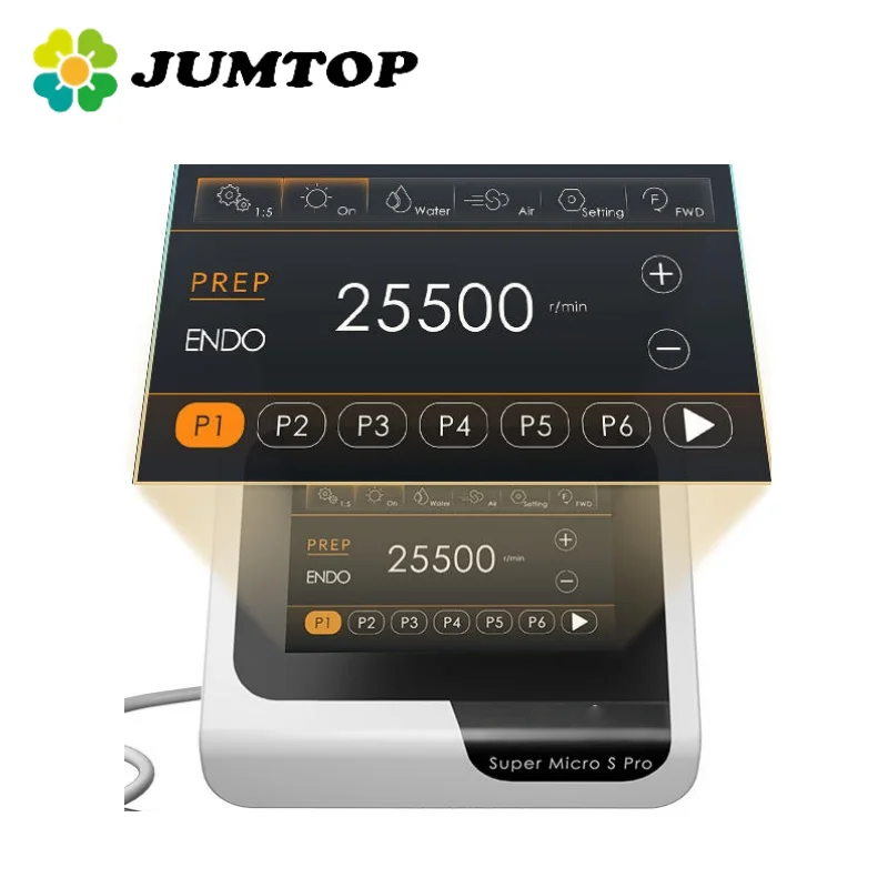 

JUMTOP 2-в-1 бесщеточный светодиодный стоматологический электродвигатель-микромотор со встроенным бесщеточным эндодвигателем