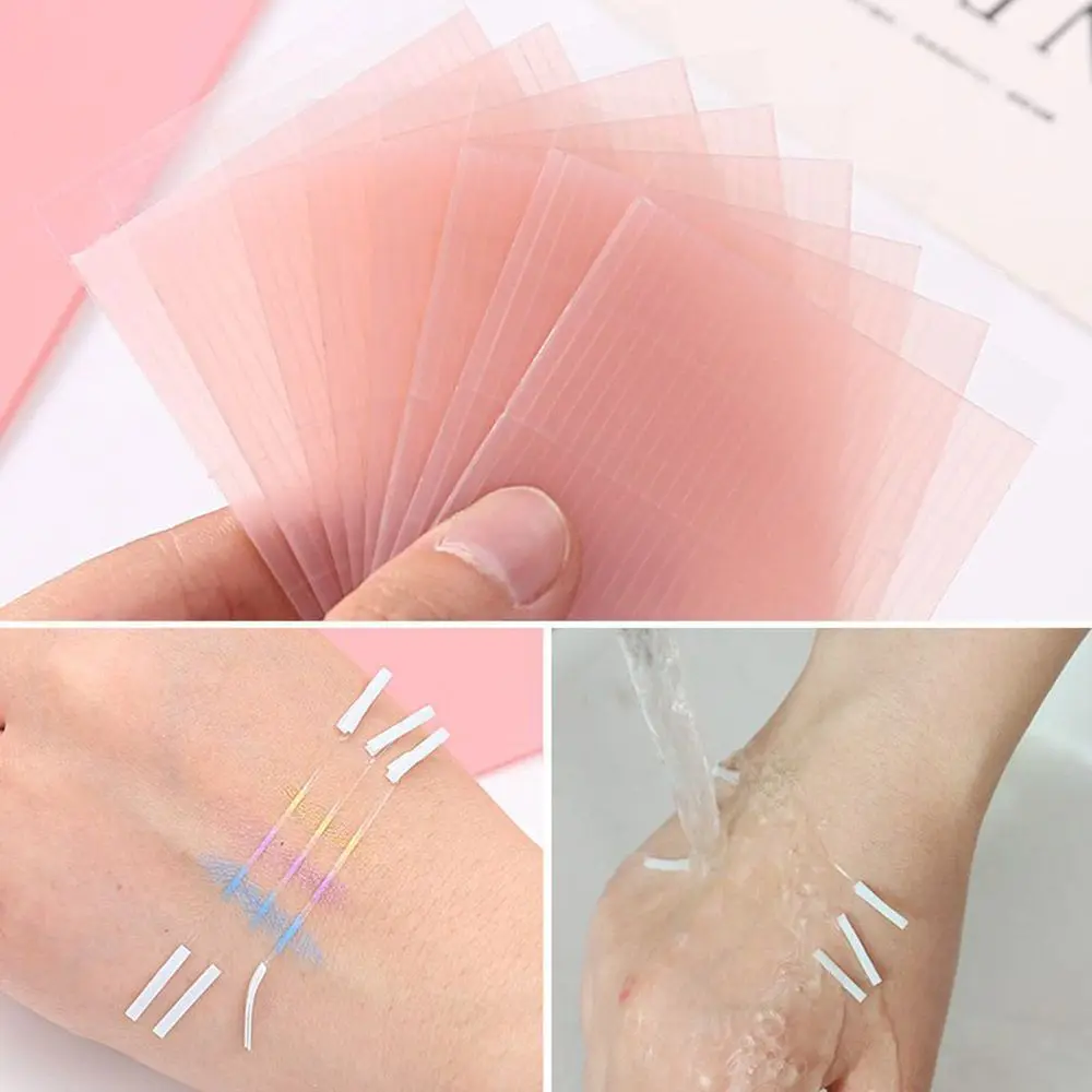 แถบกาวใส 52 ชิ้น แบบสองด้าน สำหรับติดเปลือกตา สร้างตาสองชั้น อุปกรณ์แต่งหน้า ตาโต