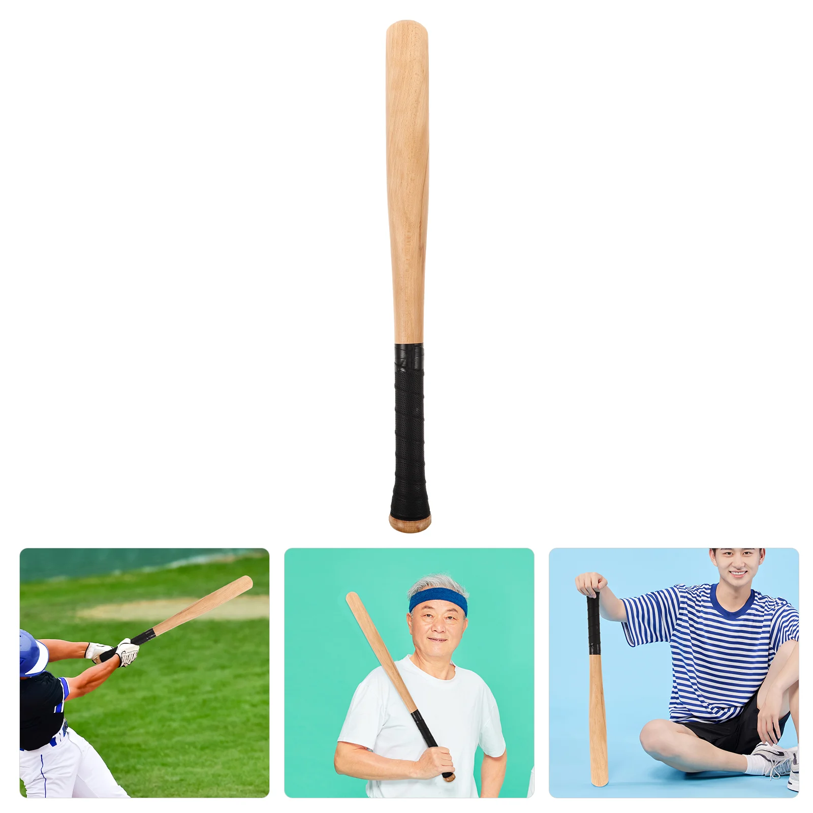 

Solid Wood Baseball Bat Retro Wooden for Bats Small Vintage Exercising Practical Multi-use Student