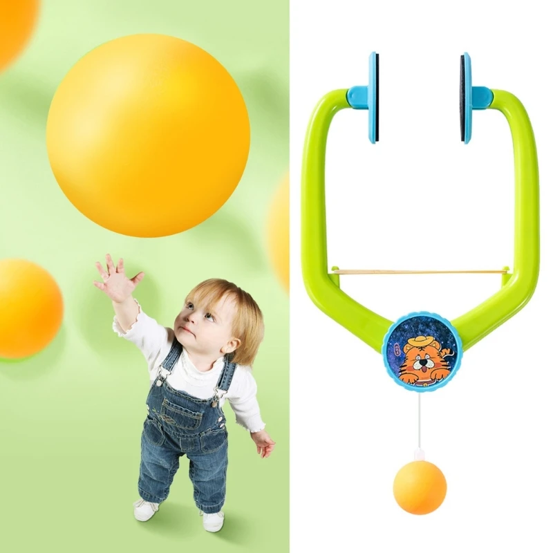 

J2HD Door Mounted Pingpong Trainer Set Pingpong Game Toy for Family Activity with Rackets and Balls for Fun and Easy Use