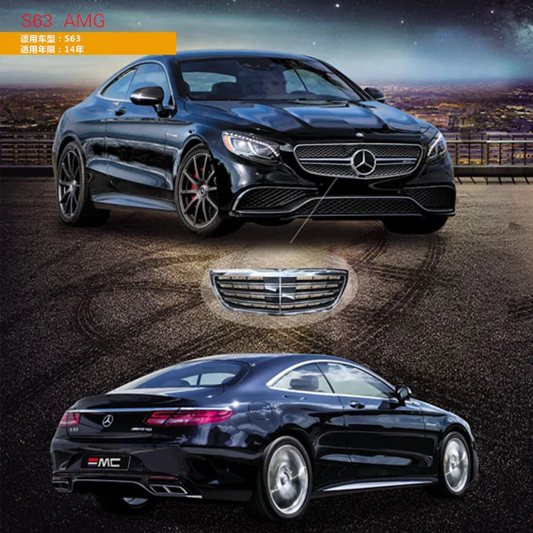 Upgrade To GRT Style Wide Body Kit For Mercedes Benz AMG GT GTC GTS Body kits Half Carbon Fiber Front Bumper Rear Bumper