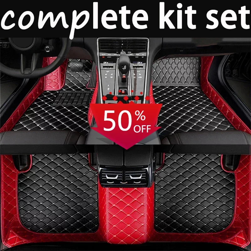 

Custom Leather Car Floor Mats For MERCEDES BENZ C 4door 2014-2019 set Automobile Carpet Rugs Foot Pads