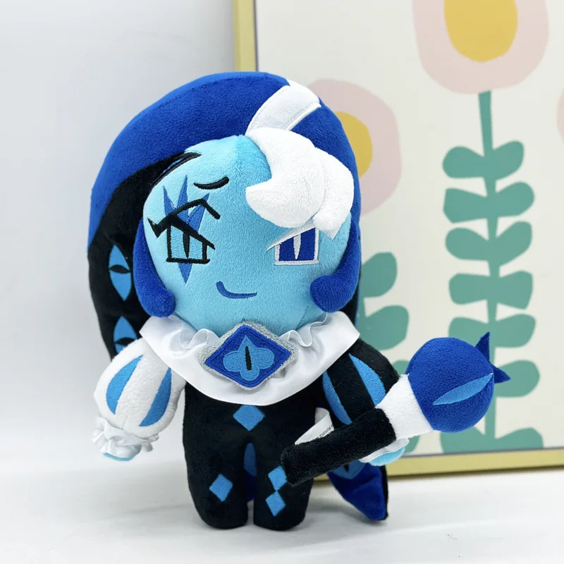 

25cm In Stock Cookie Run: Kingdom Shadow Milk Cookie Anime Figure Plush Toys Shadow Milk Cookie Doll Custom Toys Kids Gift
