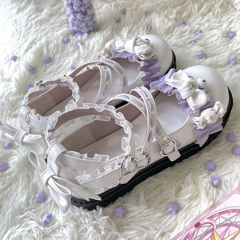 

Brand new Lolita original sweet and cute student flat girl fashionable and elegant Mary Jane small leather shoes