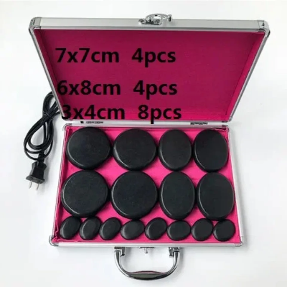 Hot Stone Massage Set Heater Box Relieve Stress Back Pain Health Care Acupressure Lava Basalt Stones for Healthcare Fastship