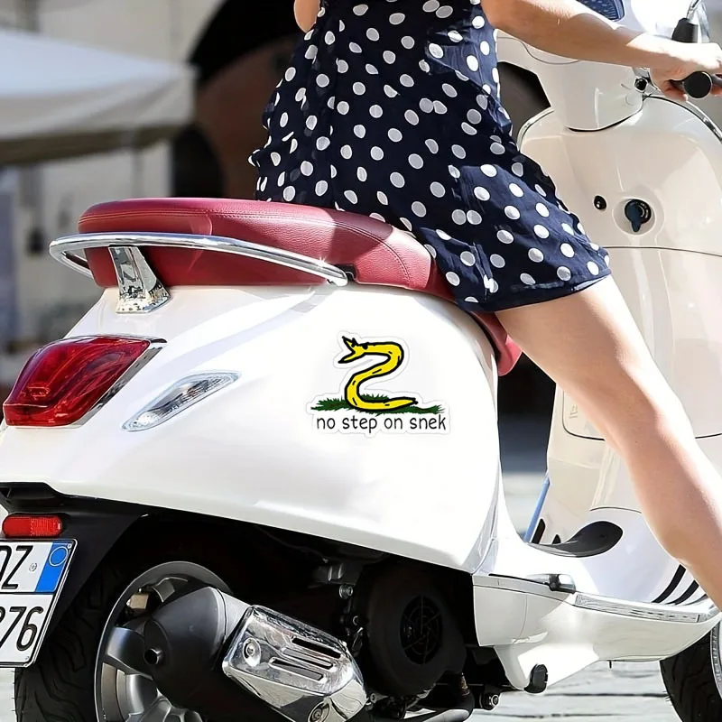 لا خطوة على التسلل-ملصق سيارة ثعبان مضحك لأجهزة الكمبيوتر المحمول ، زجاجة ، شاحنة ، دراجة نارية ، طلاء السيارة ، نافذة ، كوب حائط ، أفعى الصيد #6