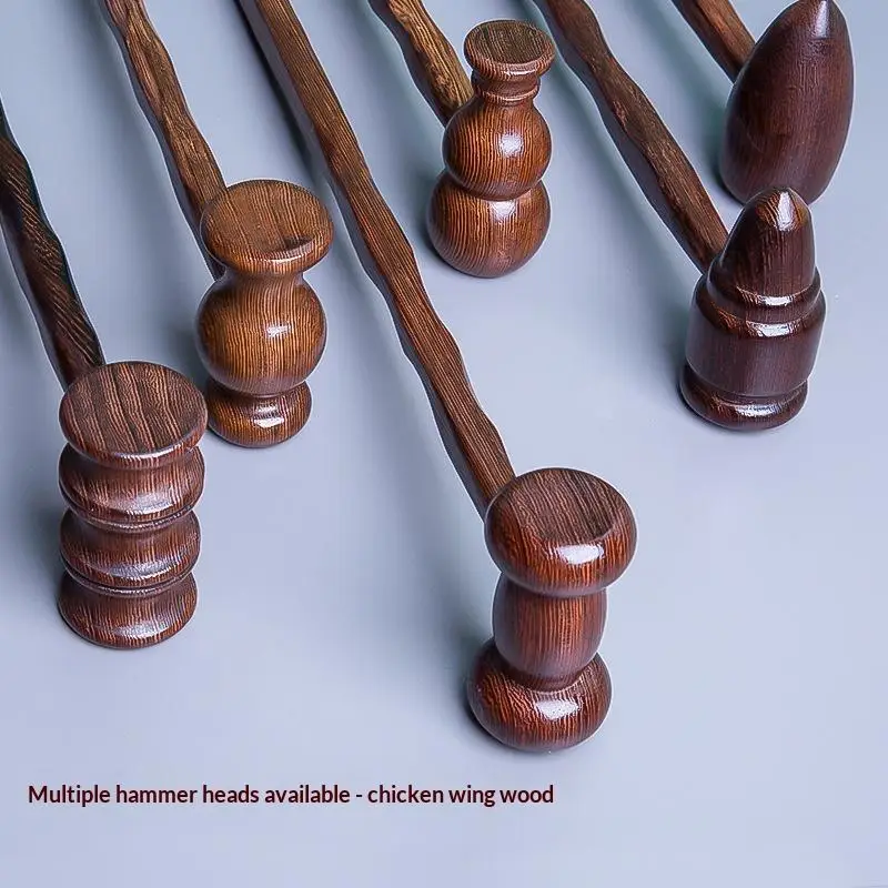 Massage Hammer Wooden Knock Back Meridian Back Neck Chicken Wing Wood Massager Health Hammer Tool view 4